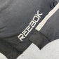 Reebok vintage Sweatshirt embroidery Sweater schwarz washed XL