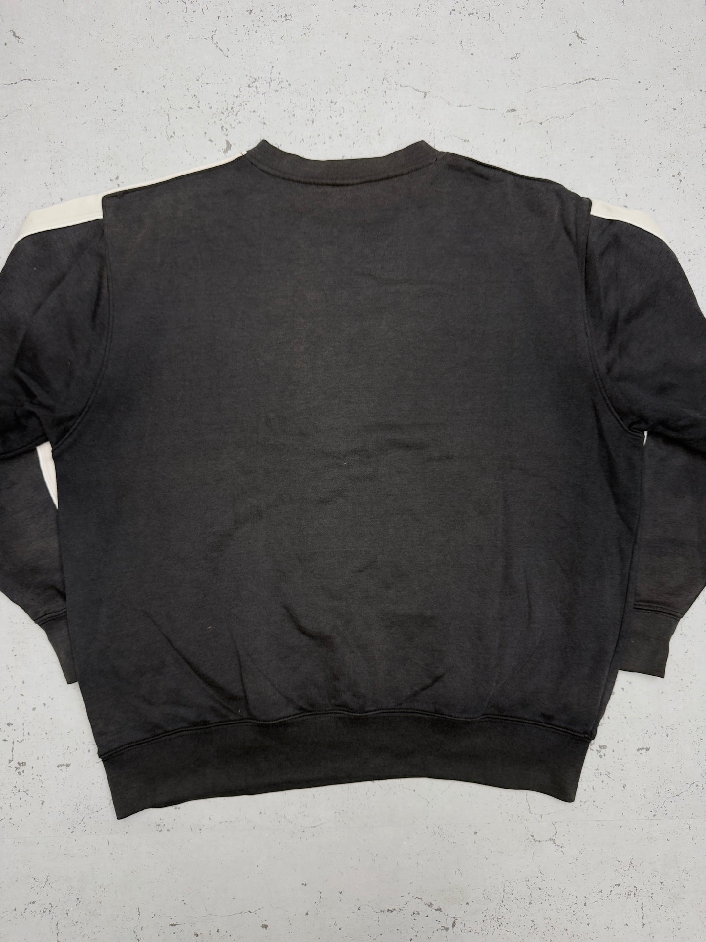 Reebok vintage Sweatshirt embroidery Sweater schwarz washed XL
