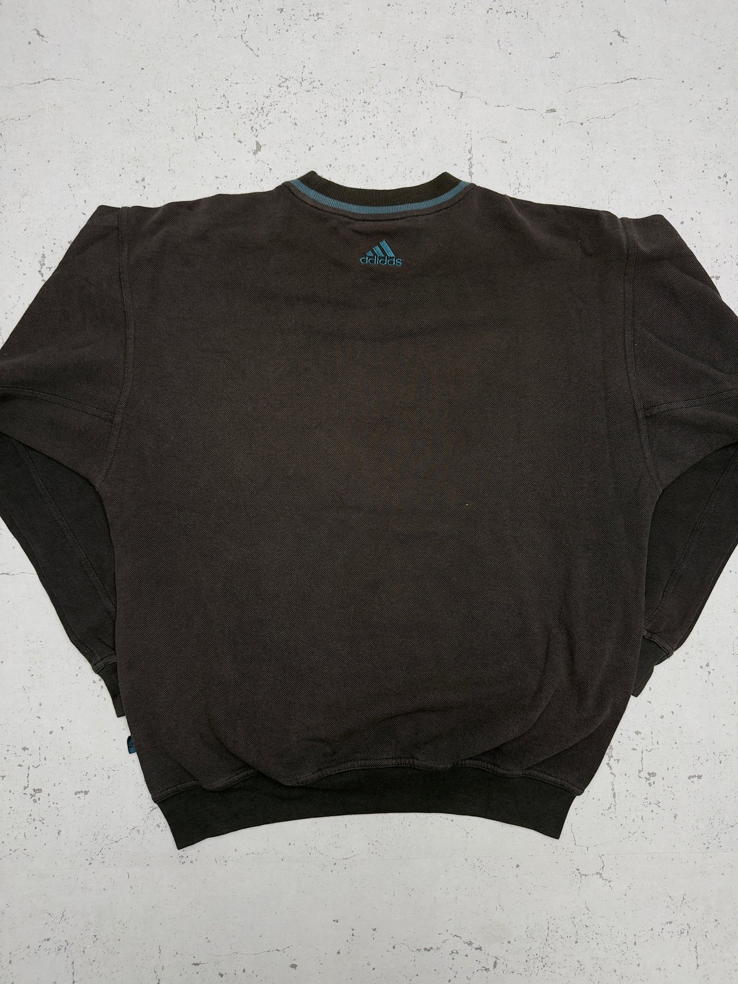 Adidas Vintage Sweatshirt Dunkelbraun – Ärmellogo