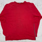 Reebok Vintage Langarmshirt Training Department Rot – Rückenansicht flach