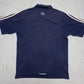 Adidas Vintage Poloshirt Real Madrid Navy – Logo Nahaufnahme