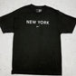 Nike New York T-Shirt Schwarz Vorderseite
