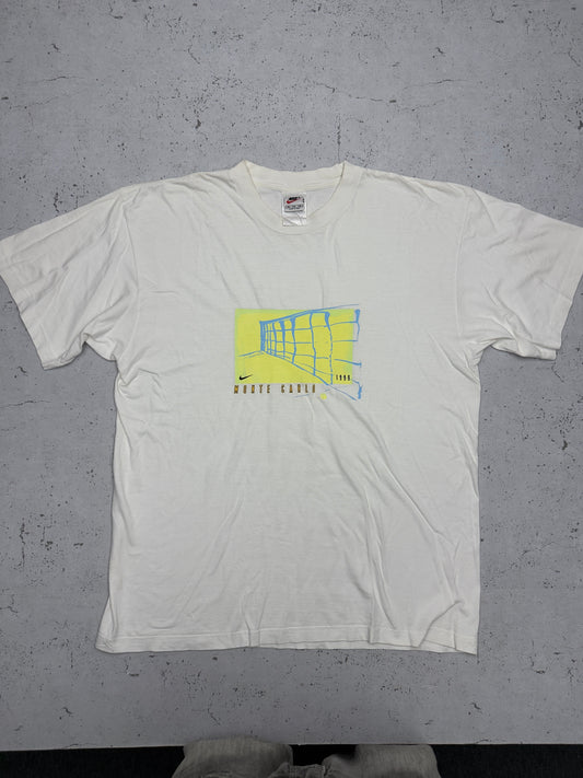 Nike Vintage T-Shirt Monte Carlo Creme – Frontansicht flach