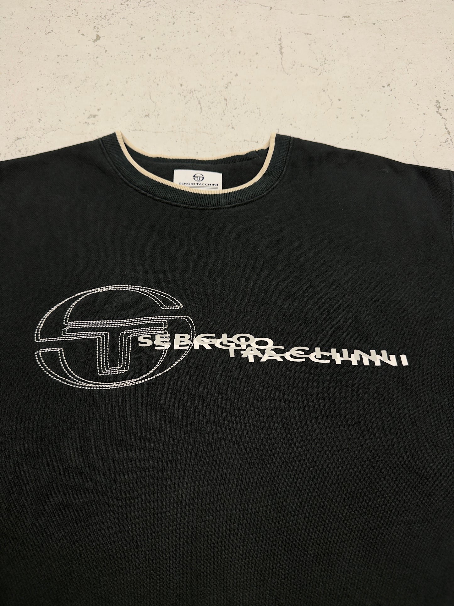 Sergio Tacchini Sweatshirt Schwarz Logo Detail