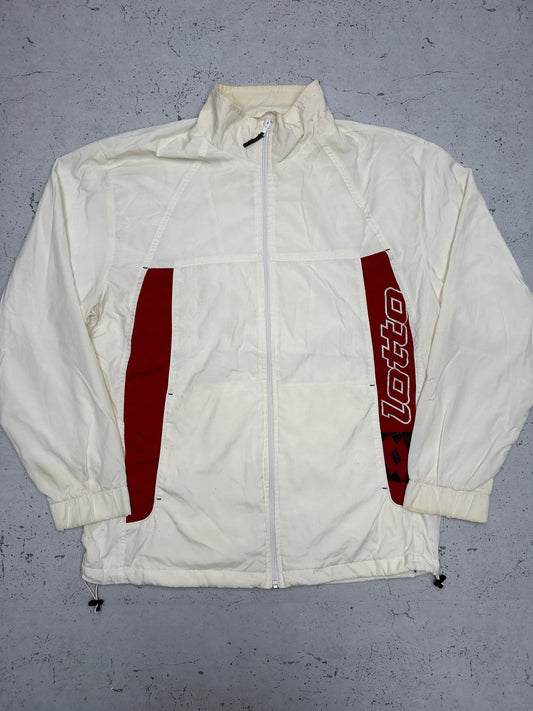 Lotto Trainingsjacke Creme Vorderseite