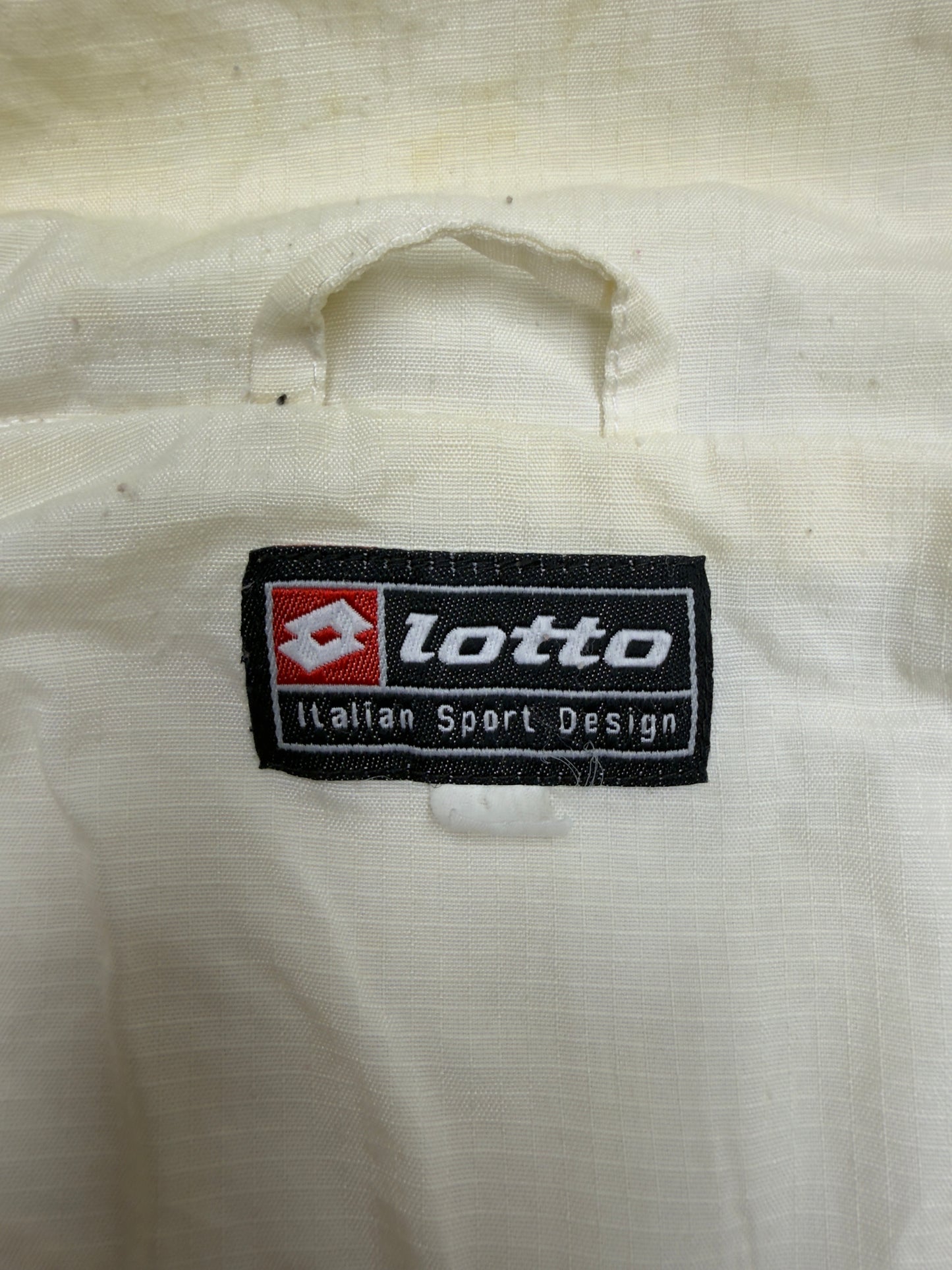 Lotto Trainingsjacke Creme Etikett