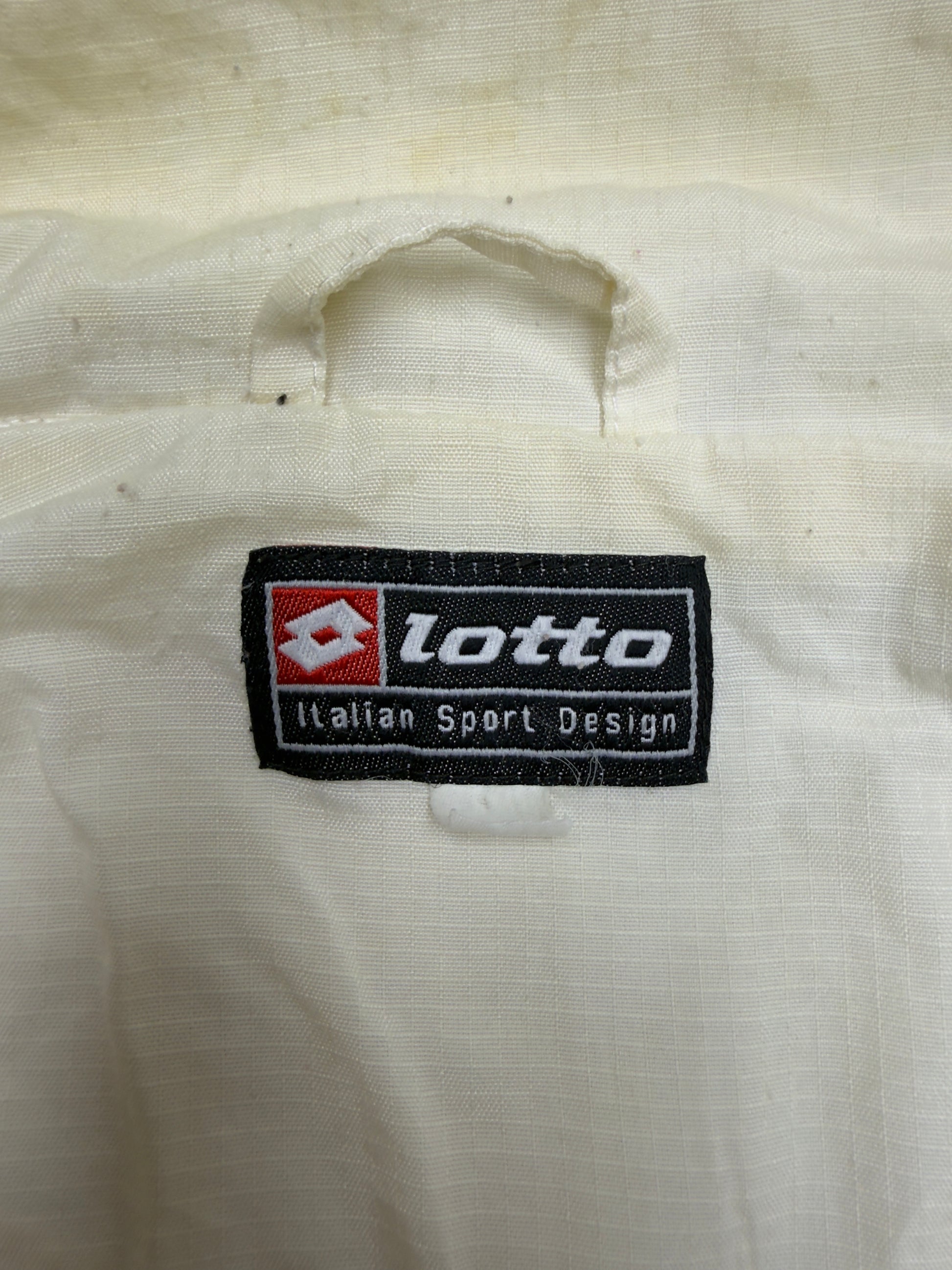 Lotto Trainingsjacke Creme Etikett