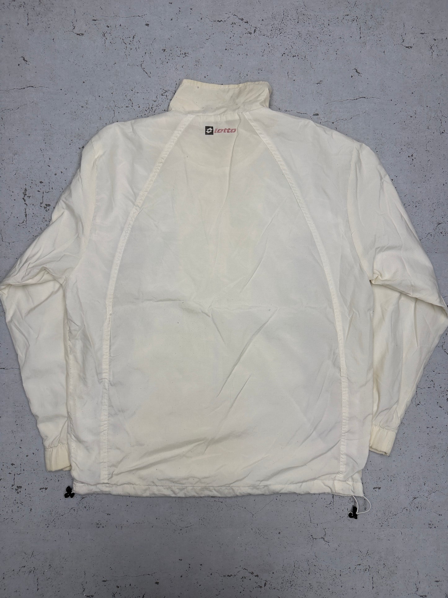 Lotto Trainingsjacke Creme Rückseite