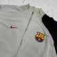 Nike FC Barcelona Trainingsjacke Creme Wappen Detail