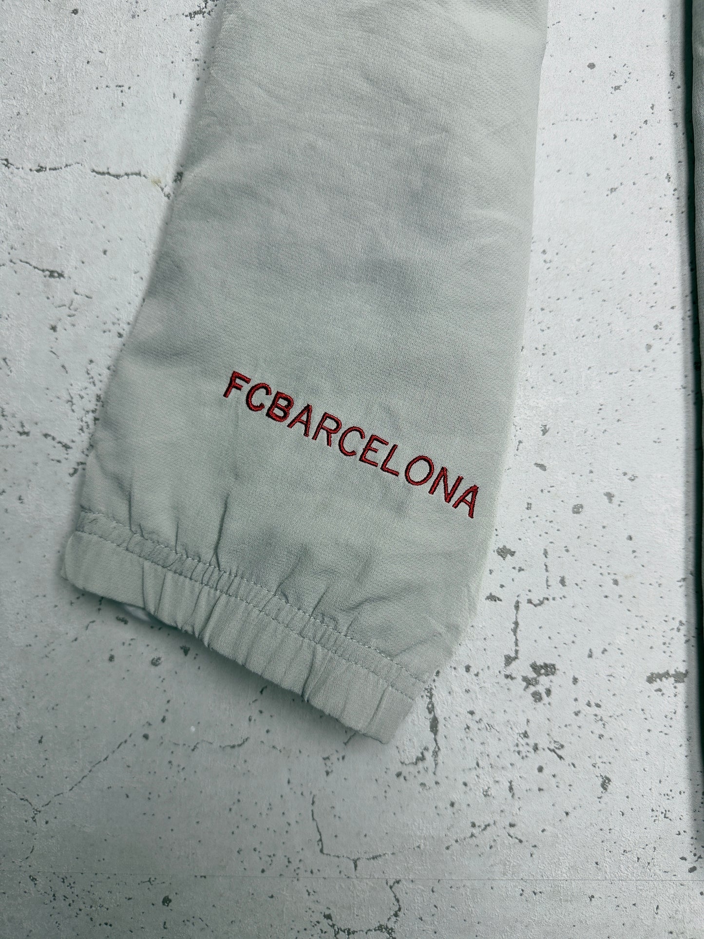 Nike FC Barcelona Trainingsjacke Creme Ärmel Stickerei