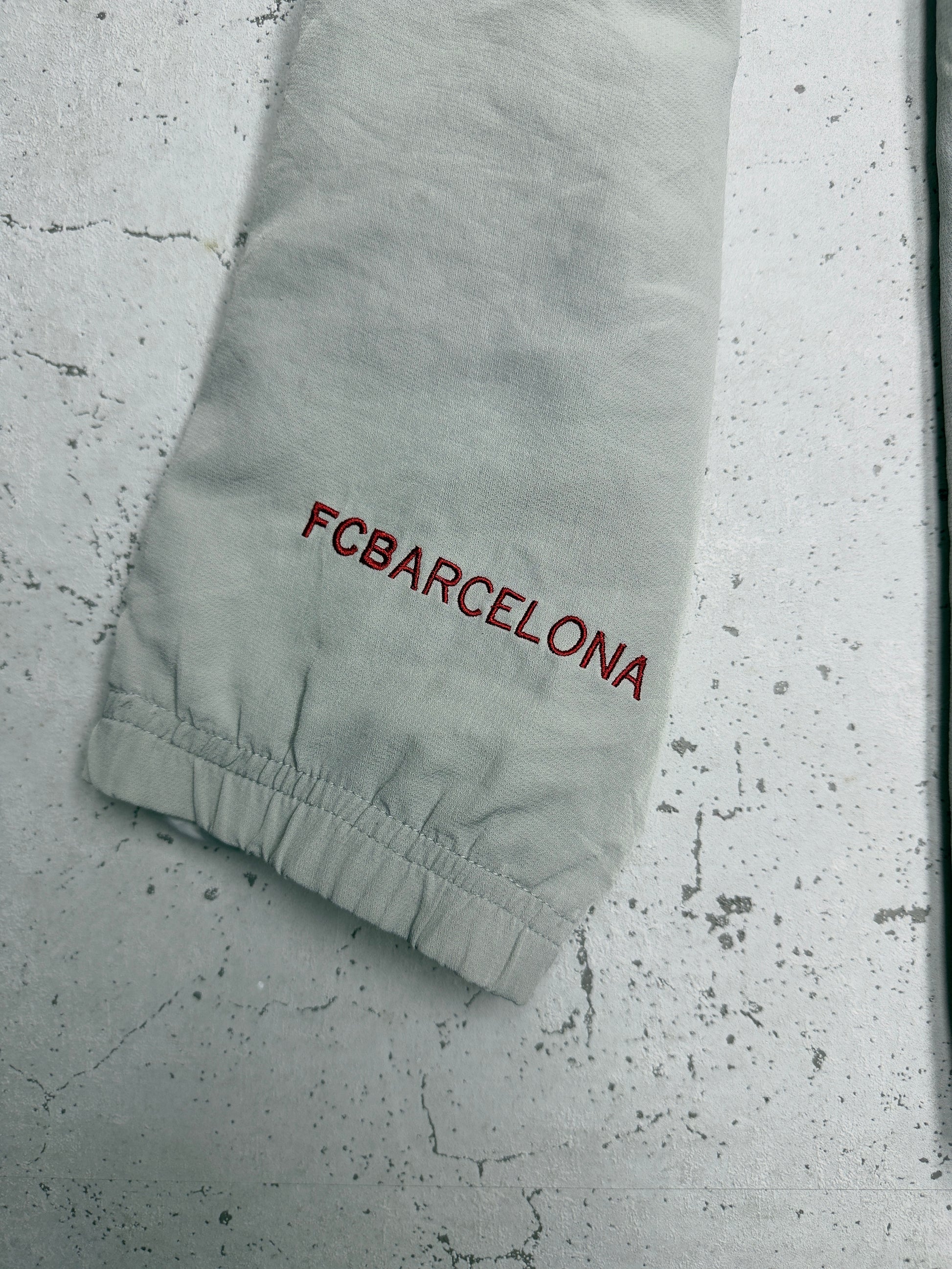 Nike FC Barcelona Trainingsjacke Creme Ärmel Stickerei