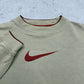 Nike Vintage Sweatshirt Creme – Swoosh Nahaufnahme