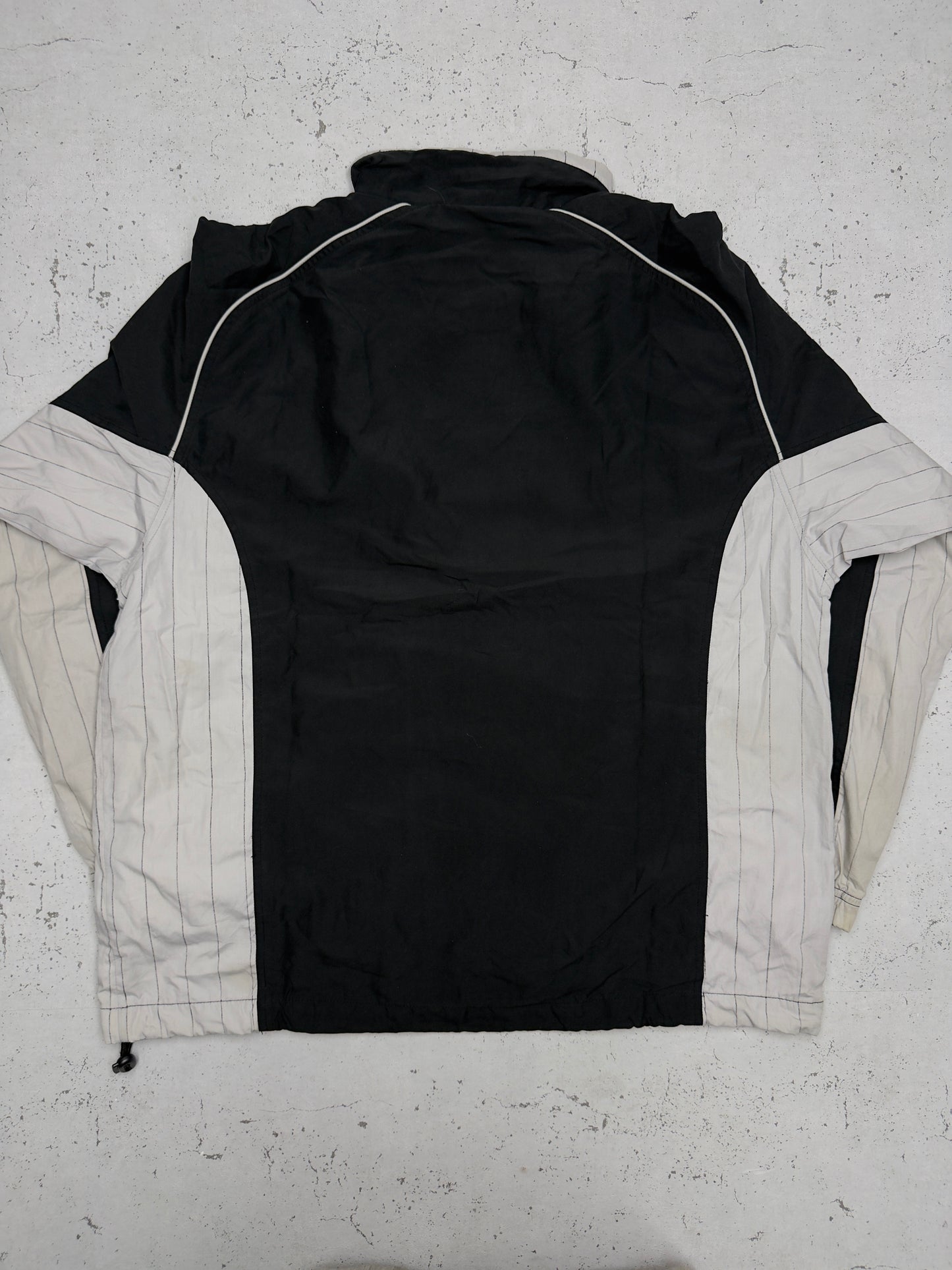Sergio Tacchini vintage Windbreaker Trackjacket Jacke schwarz XL