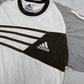 Adidas T-Shirt Weiß Braun Detail Schulterpanel