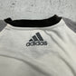 Adidas T-Shirt Weiß Braun Detail Logo