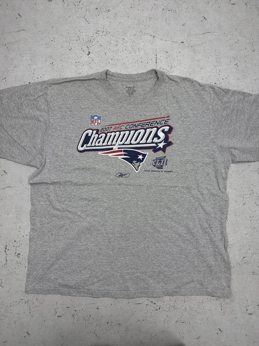 Reebok Patriots T-Shirt Grau Vorderseite