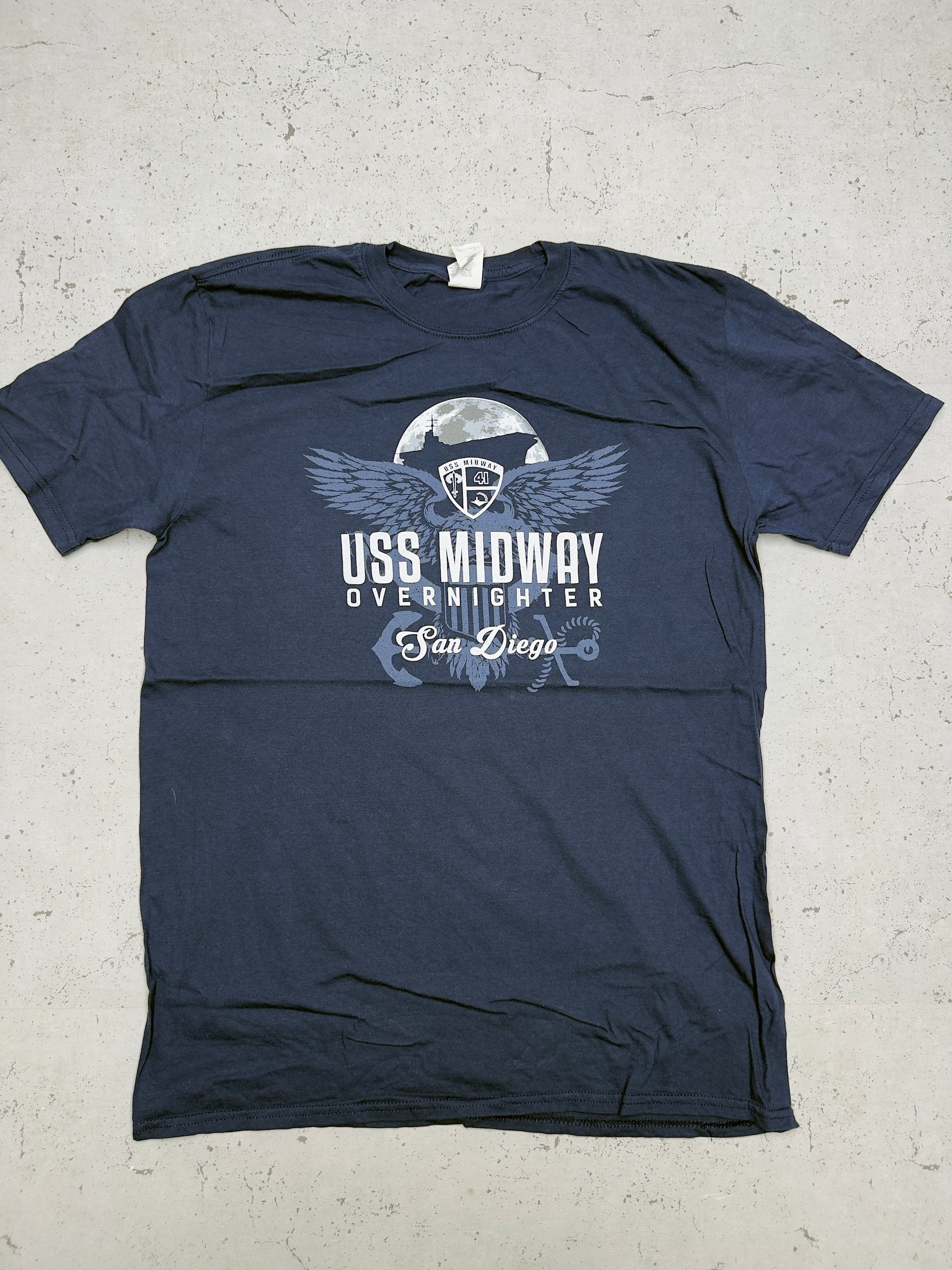 USS Midway T-Shirt Navy Vorderseite