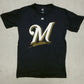 Majestic vintage Milwaukee Brewers Braun 8 T-Shirt Players Shirt blau S