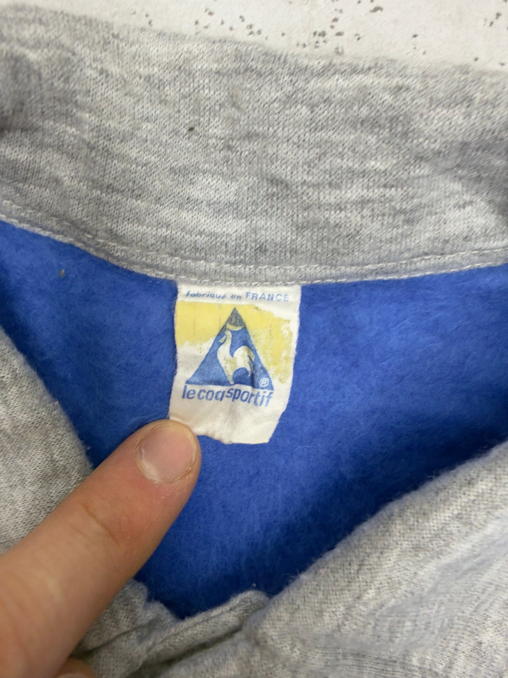 Le Coq Sportif Polo Blau Etikett