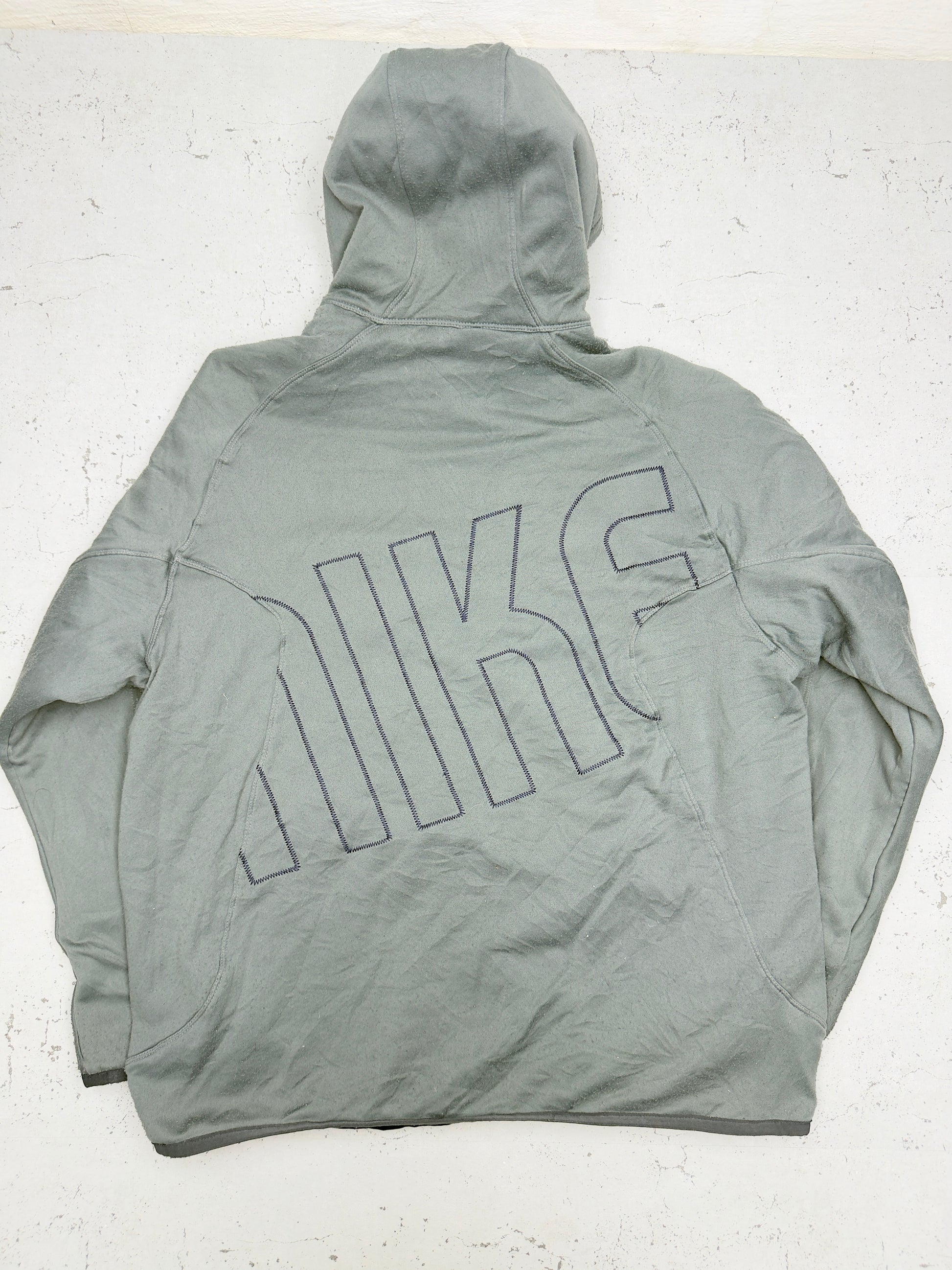 Nike Wendejacke Wendeseite Grau Logo Detail