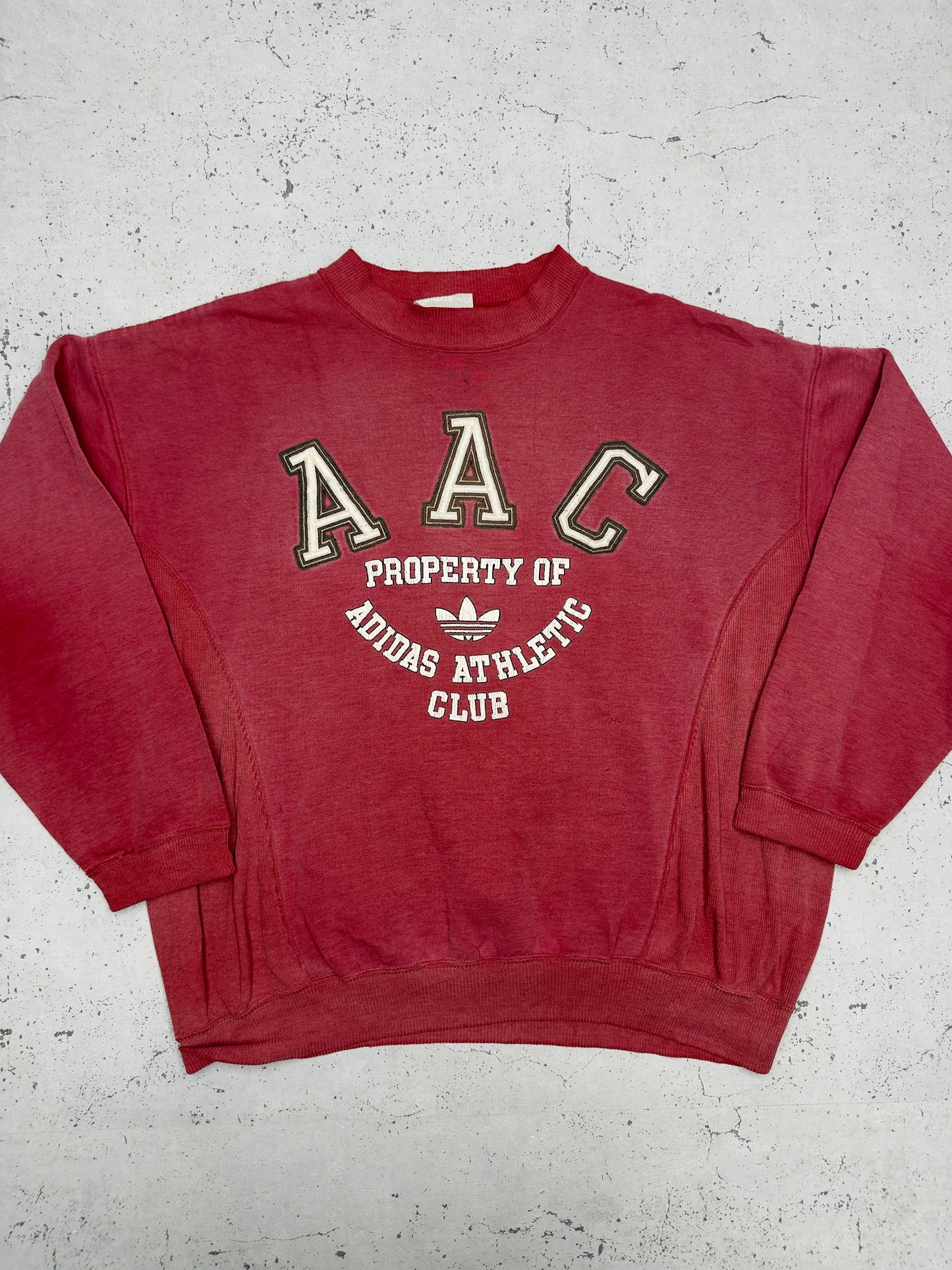 Adidas Vintage Sweatshirt AAC Bordeaux – Frontansicht flach