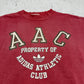 Adidas Vintage Sweatshirt AAC Bordeaux – Logo Nahaufnahme