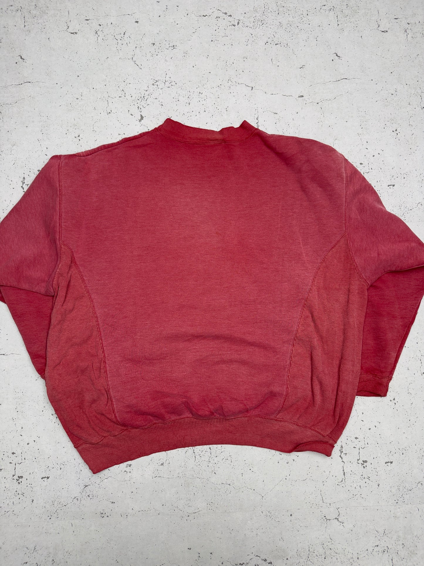 Adidas Vintage Sweatshirt AAC Bordeaux – Rückenansicht flach