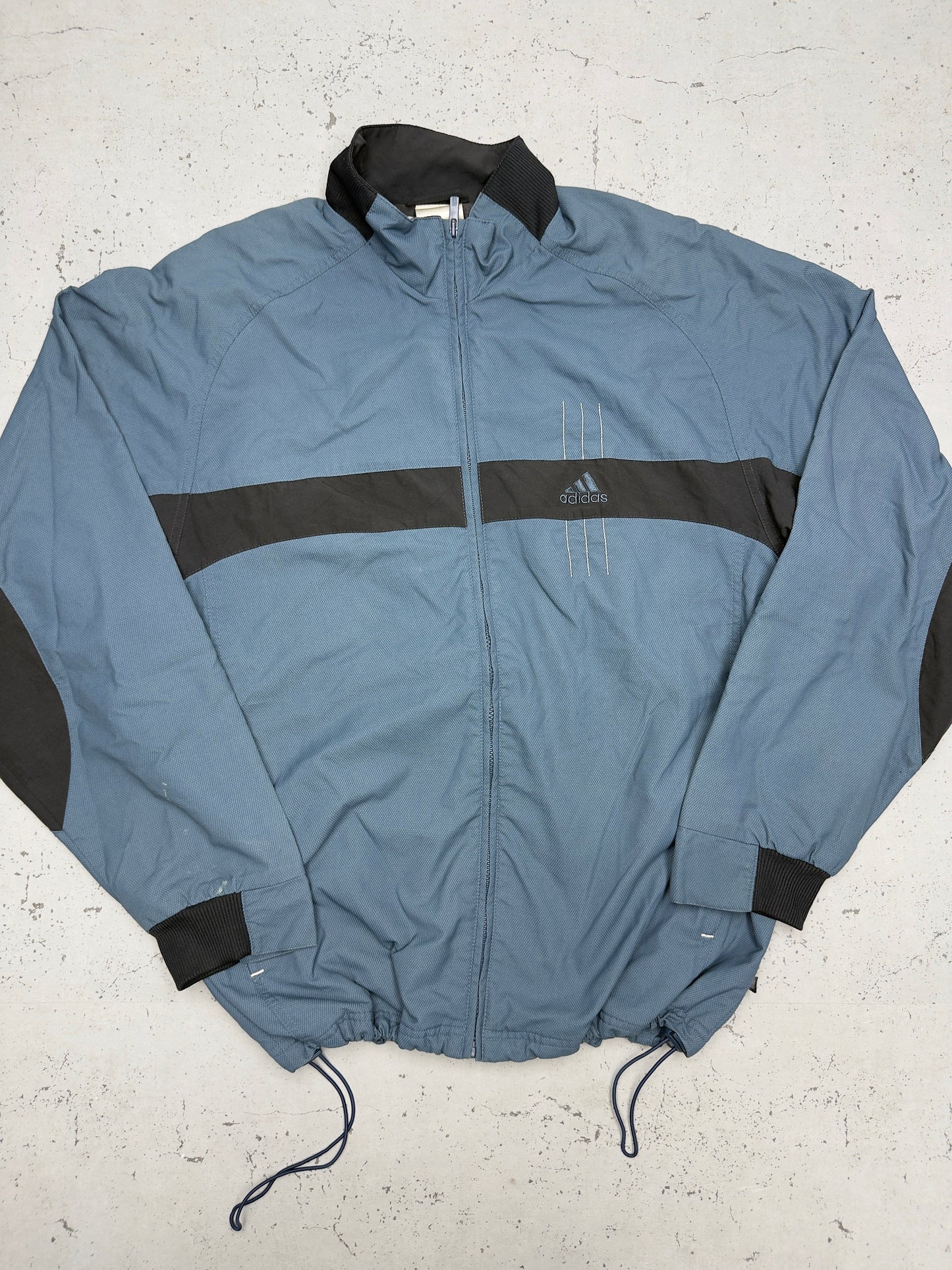 Adidas Trainingsjacke Blaugrau Vorderseite