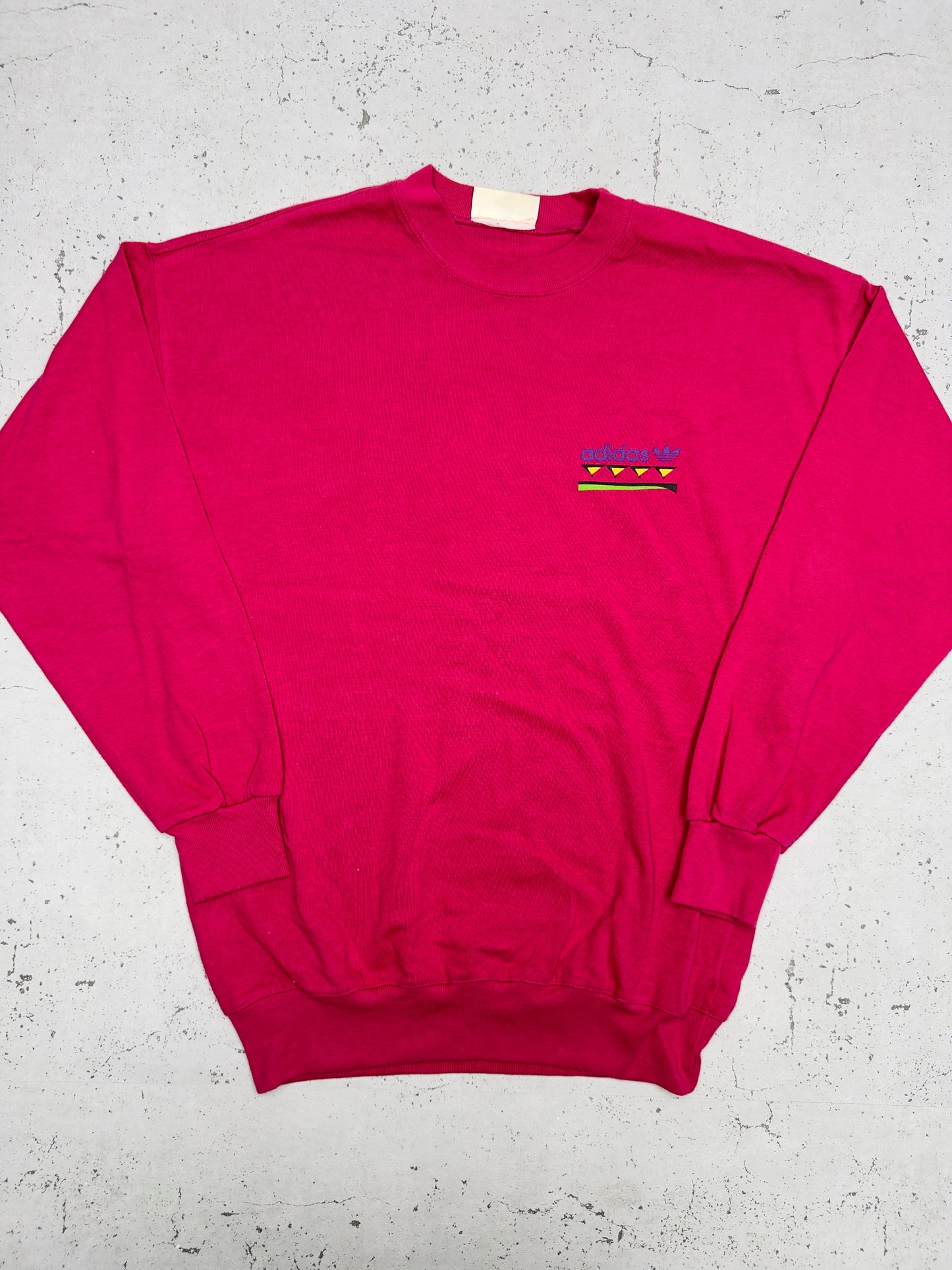 Adidas Vintage Langarmshirt Pink – Frontansicht flach