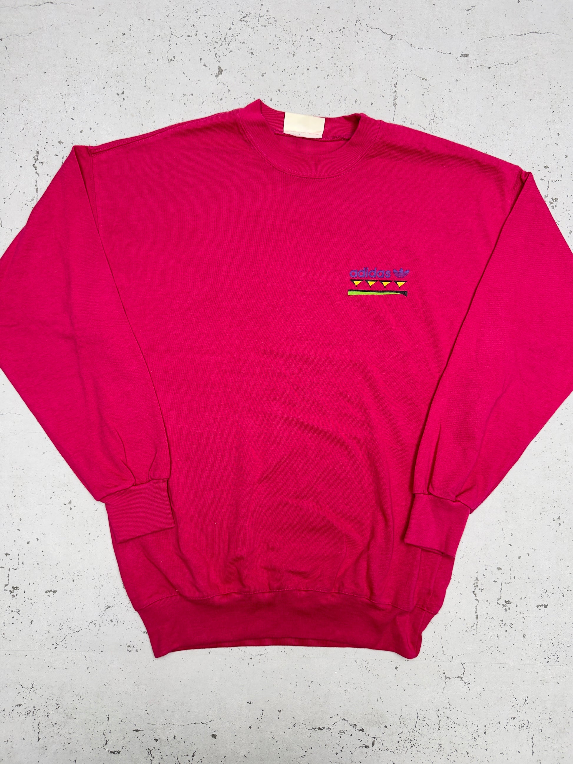 Adidas Vintage Langarmshirt Pink – Frontansicht flach