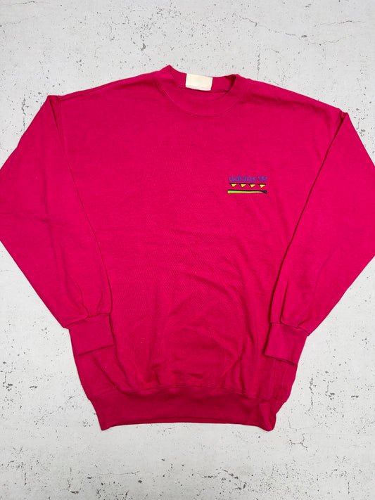 Adidas Vintage Langarmshirt Pink – Frontansicht flach