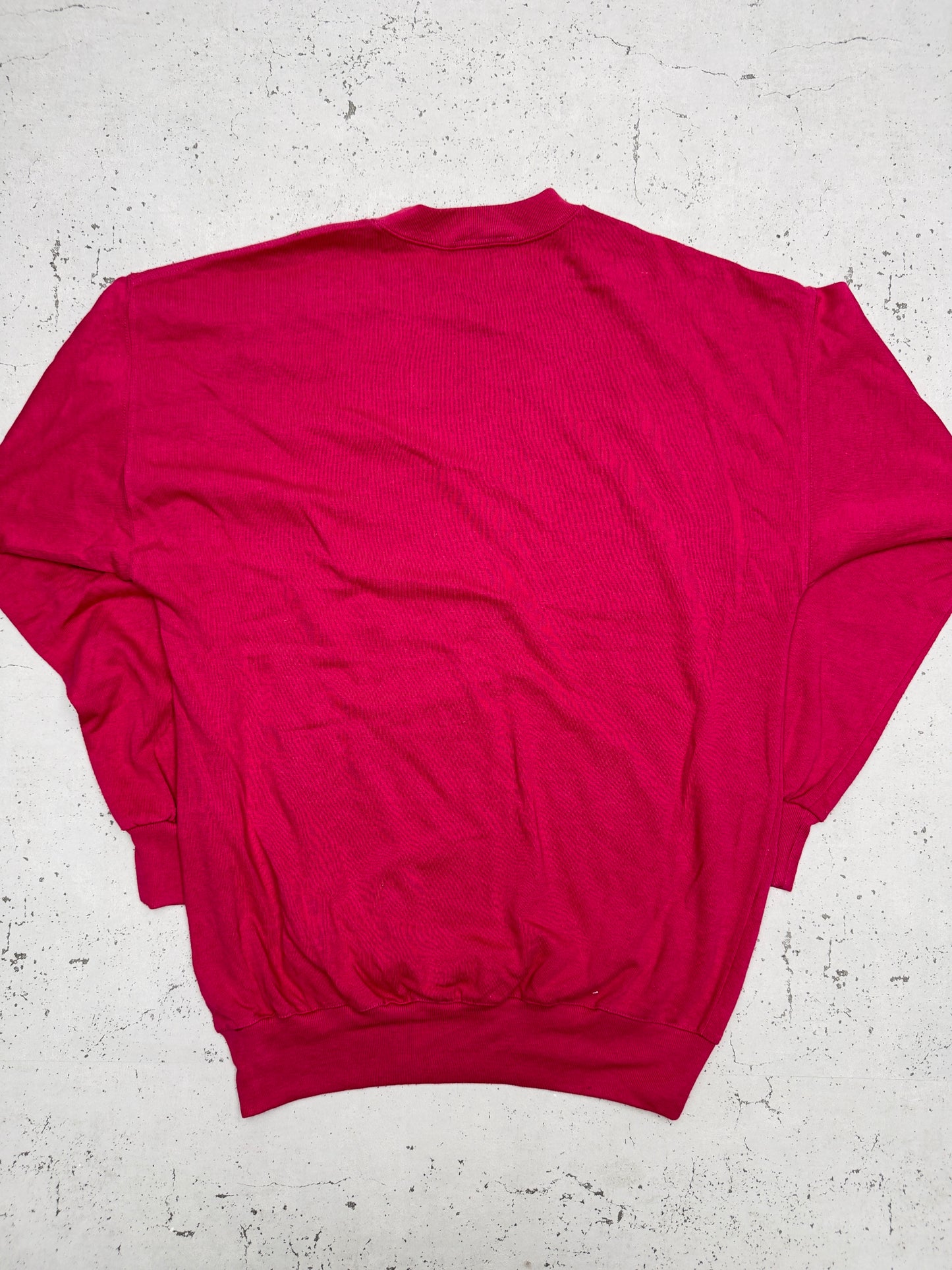 Adidas Vintage Langarmshirt Pink – Rückenansicht flach