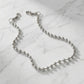"Chrome Pulse" Streetwear silber Hosenkette mit Silber Perlen Y2K Pants Chain