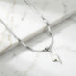 "Volt Snake" Streetwear silber Halskette mit Blitz Anhänger Necklace Y2K
