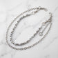 "Elizabeth" Streetwear Silber Hosenkette mit Marmor Perlen Y2K Pants Chain
