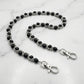 "Black Pearl" Y2K Silber Hosenkette Pants Chain Streetwear mit schwarzen Perlen