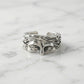 "Ares" Verstellbarer Silber Ring Y2K Art Griechisches Gesicht Silver