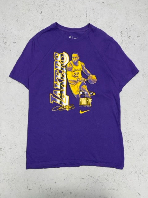 Nike x NBA Lebron James Lakers T-Shirt Shirt Rookie of the Year lila S