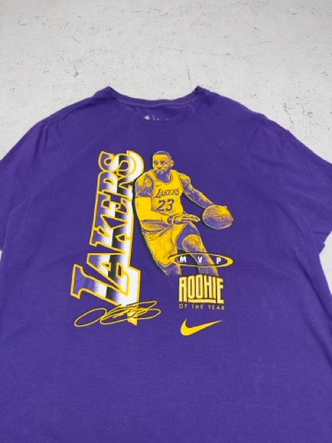 Nike x NBA Lebron James Lakers T-Shirt Shirt Rookie of the Year lila S