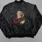 Steve & Barrys vintage Chief Collegejacke Lederjacke Bomberjacke schwarz M