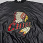 Steve & Barrys vintage Chief Collegejacke Lederjacke Bomberjacke schwarz M