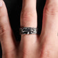 Silberfarbener Ring – Verstellbar | Griechisches Gesicht Streetwear Hip Hop Artcore
