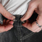 „Starlock Clips“ – 4x Kleidungsclips zum Jeans enger machen | Silber Sterne | Y2K Accessoire