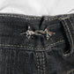 „Starlock Clips“ – 4x Kleidungsclips zum Jeans enger machen | Silber Sterne | Y2K Accessoire