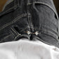 „Starlock Clips“ – 4x Kleidungsclips zum Jeans enger machen | Silber Sterne | Y2K Accessoire