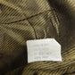 Vintage Lederjacke in Braun-Oliv, Größe 50, Etikett Material