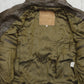 Vintage Lederjacke in Braun-Oliv, Größe 50, Innenfutter