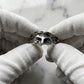 "Ares" Verstellbarer Silber Ring Y2K Art Griechisches Gesicht Silver