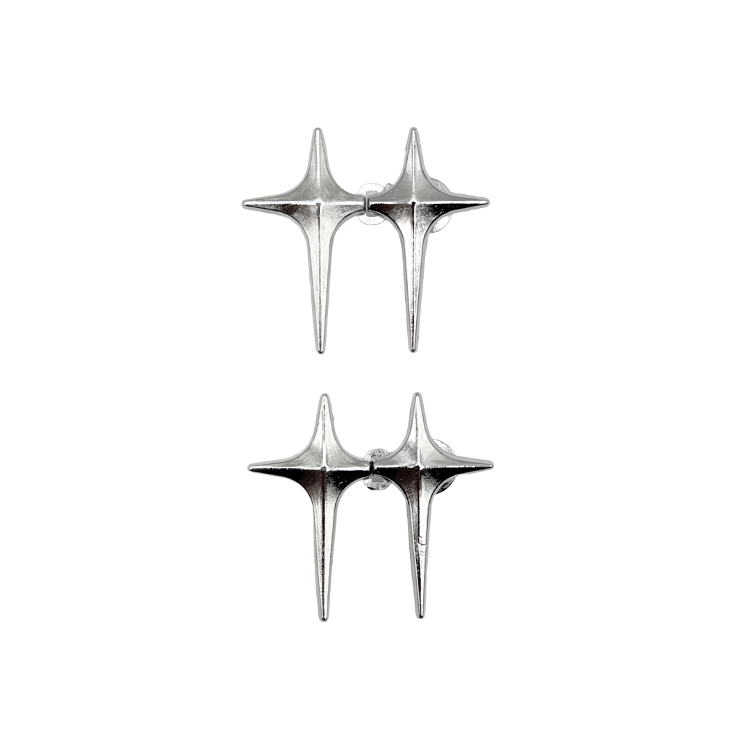 StarHold Clips Silber – 4er Set – Jeans & Jacken enger machen / croppen Y2K Gürtel