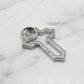 "Cross Charm" Streetwear silber Kreuz Anhänger Cross Charm Karabiner Y2K
